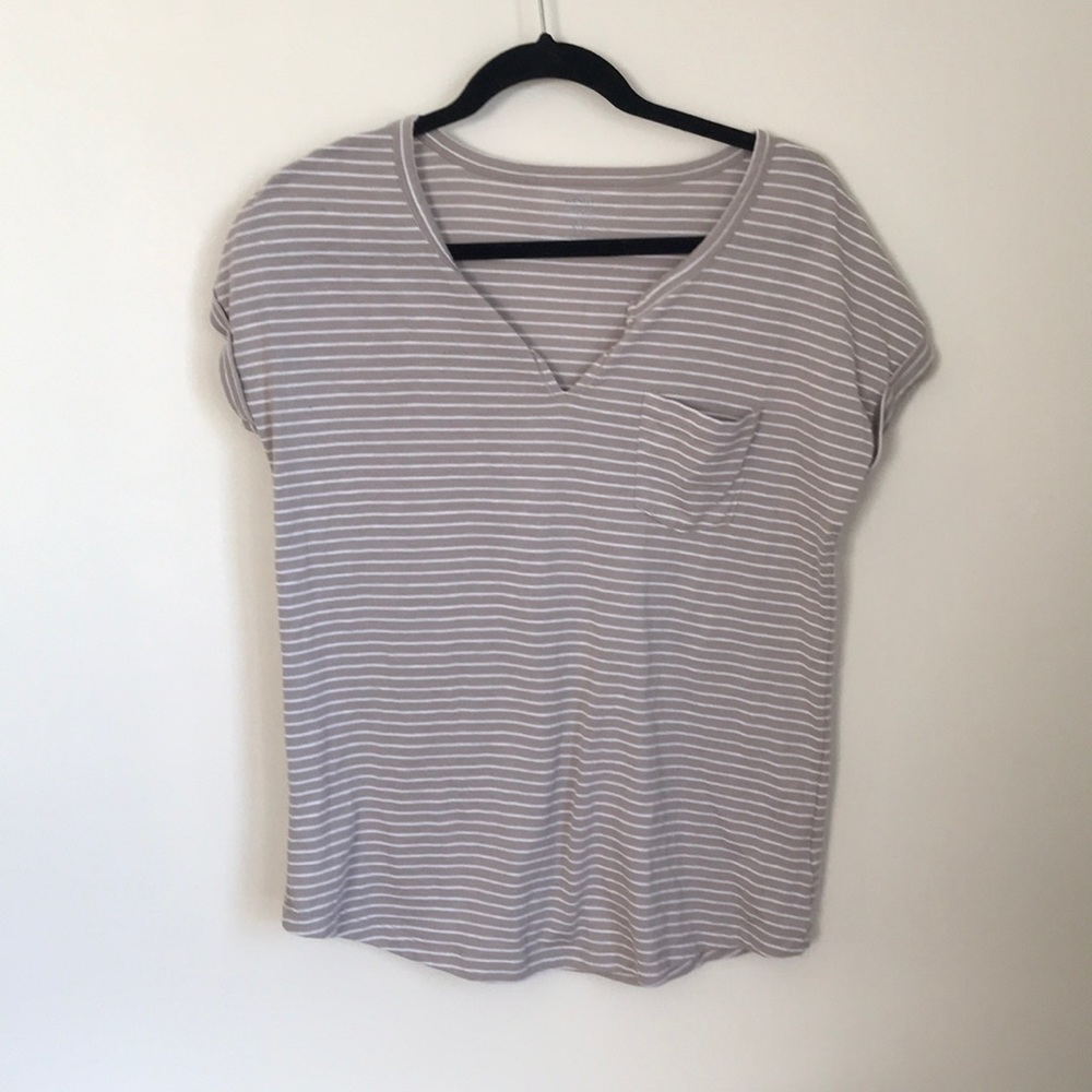 Relaxed Fit Striped Top